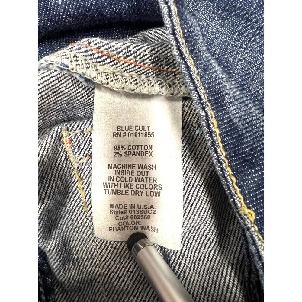 Blue Cult Womens Denim Jeans Phantom Wash Flare Leg Size 28 - Picture 4 of 4